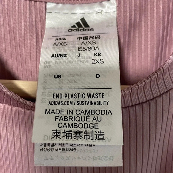 Women's Pink  T-shirt adidas X Zoe Saldana - 2XS - Picture 11 of 13